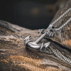 Pendentif homme celtique ancre marine acier