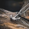 Pendentif homme celtique ancre marine acier