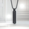 Colgante de collar de pareja de barra de acero personalizado