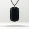 Collana con ciondolo da uomo personalizzata Piastra militare in acciaio personalizzabile