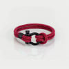 Bracelet homme corde fermoir manille marin acier