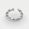 Men's Sterling Silver Biker Scale Links Bracelet
