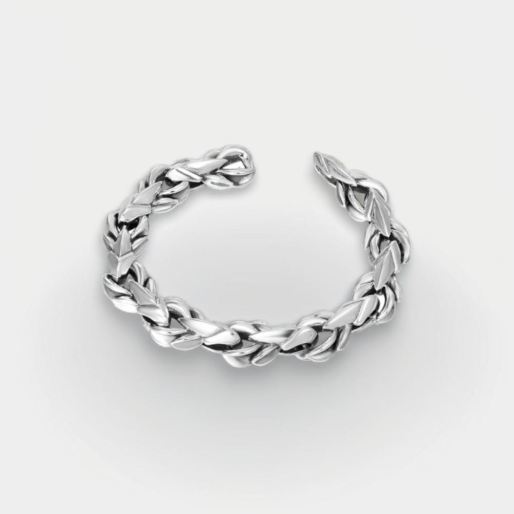 Bracelet homme argent massif chaine biker