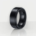 Bague personnalisee titane homme anneau mat brosse tournant a graver