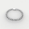 Men's Sterling Silver Braided Chain Celtic Biker Bracelet