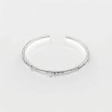 Bracelet argent massif jonc motif viking homme femme