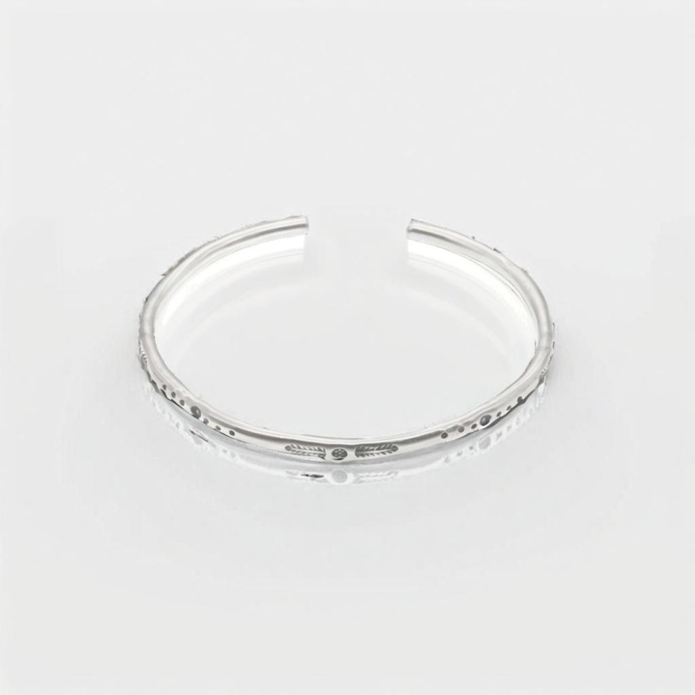 Sterling silver bracelet with Viking pattern for men and women