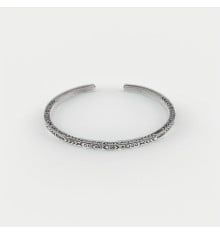 Solid silver Celtic Viking bangle bracelet for men and women