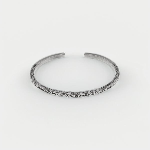 Bracelet argent massif jonc viking celtique homme femme