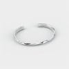 Bracelet argent massif jonc martele homme femme