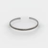 Bracelet argent massif jonc motif epi de ble homme femme