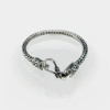 Bracelet homme argent oxyde chaine maille balinaise