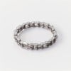 Pulsera de cadena de motociclista de plata maciza para hombre