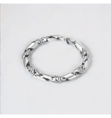 Bracelet argent 925 homme chaine torsadee celtique fermoir crochet