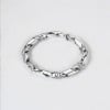Bracelet argent 925 homme chaine torsadee celtique fermoir crochet
