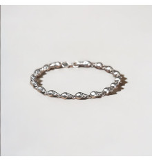 Silbernes Armband für Männer und Frauen, Kette mit Totenkopf und gekreuzten Knochen
