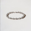 Pulsera de plata para hombre y mujer, cadena de calavera y tibias cruzadas.