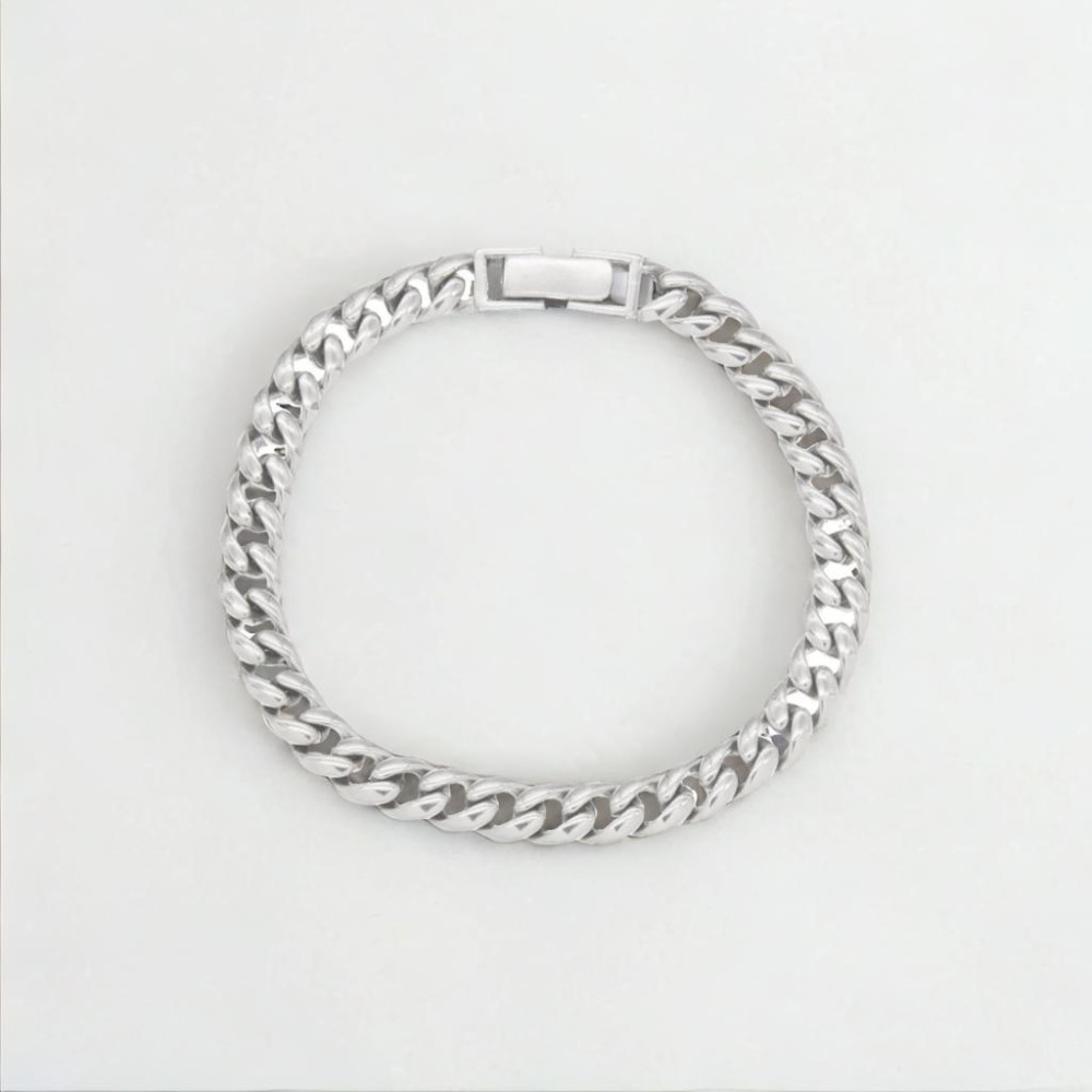 Men's Sterling Silver Link Chain Bracelet