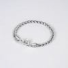Bracciale da uomo a catena intrecciata OM in argento 925