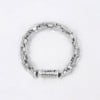 Herren-Silberarmband, keltische Marinekette, Biker-Zylinder
