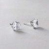 Men's Sterling Silver Cubic Zirconia Inay Studs Earrings