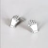 Silberne Ohrstecker für Damen und Herren – Paar