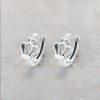 Boucles d'oreille argent homme femme creoles croix couronne