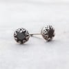 Pendientes de plata para hombre y mujer, ónix negro