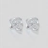 Boucles d'oreilles clous noeud celtique argent zirconium