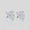 Sterling Silver zirconium Celtic knot stud earrings
