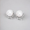Sterling Silver stud earrings with freshwater pearls