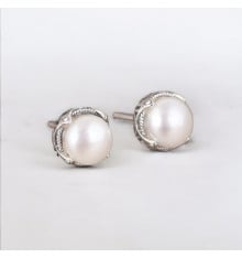 Pendientes de plata con perlas de agua dulce