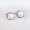 Boucles d'oreilles clous argent perles eau douce