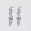Boucles d'oreille argent pendante viking celte homme femme