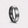 Bague personnalisee dome brosse tungstene alliance