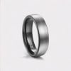 Bague personnalisee dome brosse tungstene alliance