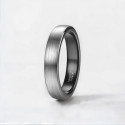 Bague personnalisee dome brosse tungstene alliance