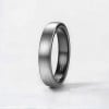 Bague personnalisee dome brosse tungstene alliance