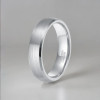 Bague personnalisee homme alliance tungstene dome brosse