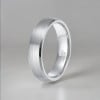Bague personnalisee homme alliance tungstene dome brosse