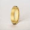 D Bague personnalisee homme anneau tungstene noir ruban mat brosse