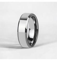 Men's tungsten ring, mirror finish, customizable alliance