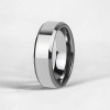 Bague homme tungstene finition miroir alliance personnalisable