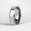 Bague homme tungstene finition miroir alliance personnalisable