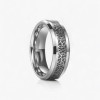 Bague personnalisee alliance tungstene noeud celtique