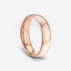 Fede nuziale personalizzata Tungsten Alliance in oro rosa