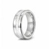 Bague mariage tungstene zirconium finition miroir alliance personnalisable
