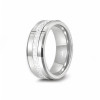 Bague mariage tungstene zirconium finition miroir alliance personnalisable