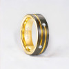Alianza de hombre con ranura de tungsteno personalizable