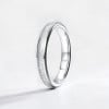 Bague mariage personnalisee alliance dome tungstene fibre blanche